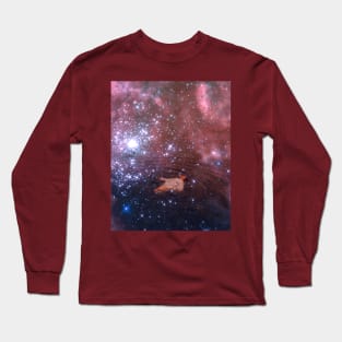 Swimming in Star Covered Water Long Sleeve T-Shirt